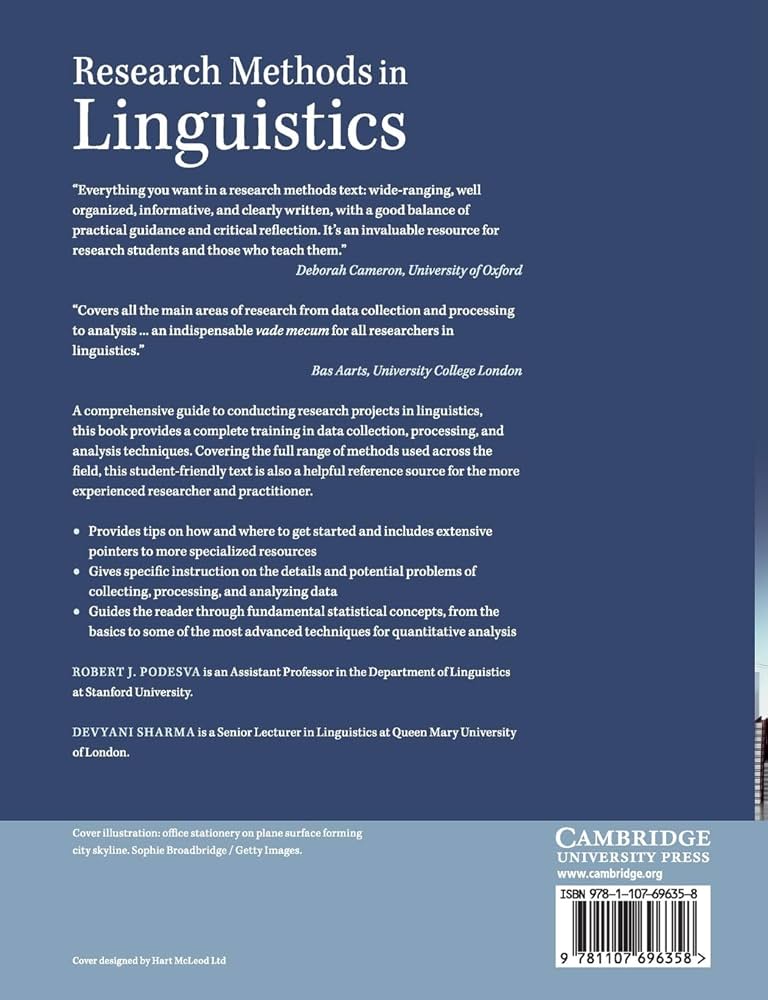 Amazon.com: Research Methods in Linguistics: 9781107696358